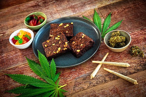 Cannabis gummies, brownies, and pre-rolls
